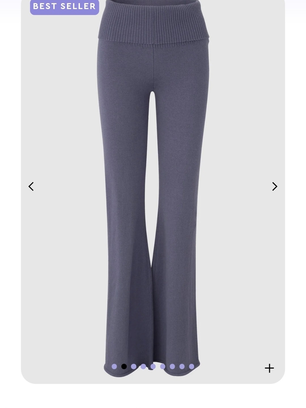 Florence by Mills Fashion Barre Foldover Wide Leg Pant in Grisaille